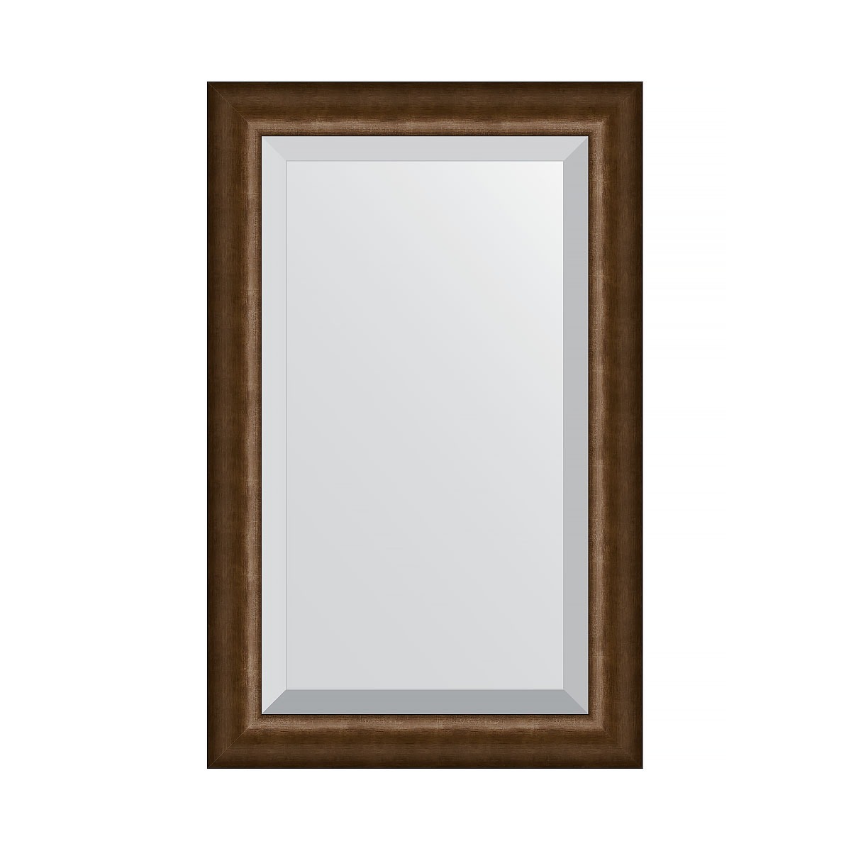 Зеркало с фацетом в багетной раме Evoform состаренная бронза 66 мм 52х82 см зеркало с фацетом в багетной раме evoform состаренная бронза 66 мм 62х92 см