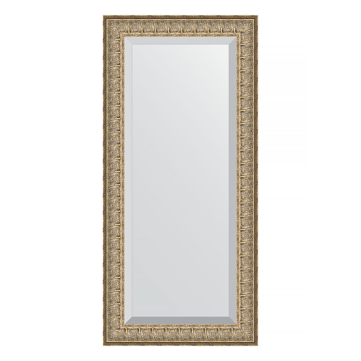 Зеркало с фацетом в багетной раме Evoform медный эльдорадо 73 мм 54х114 см