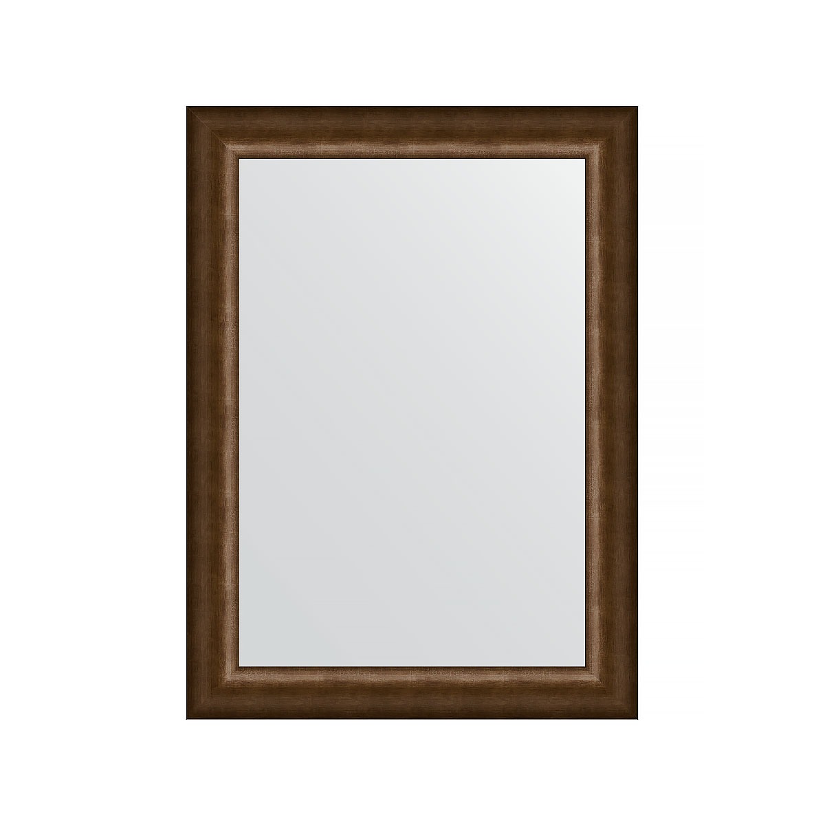 Зеркало в багетной раме Evoform состаренная бронза 66 мм 56х76 см зеркало с фацетом в багетной раме evoform состаренная бронза 66 мм 62х92 см
