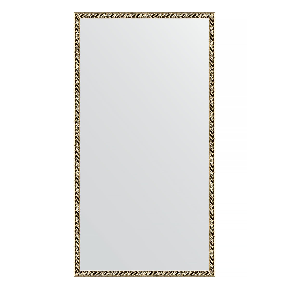 Зеркало в багетной раме Evoform витая латунь 26 мм 58х108 см зеркало evoform в багетной раме 70х70см bx 0664 bx 0664