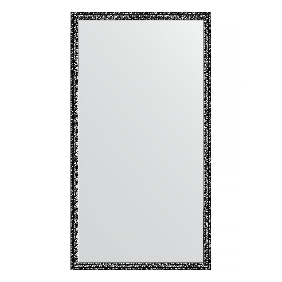 Зеркало в багетной раме Evoform черненое серебро 38 мм 60х110 см