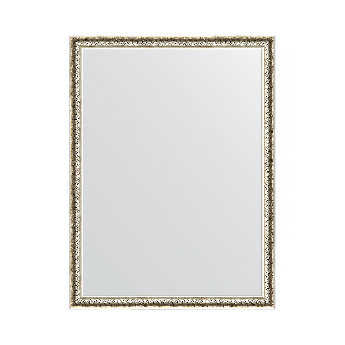 Зеркало в багетной раме Evoform мельхиор 41 мм 61х81 см зеркало evoform в багетной раме 70х70см bx 0664 bx 0664