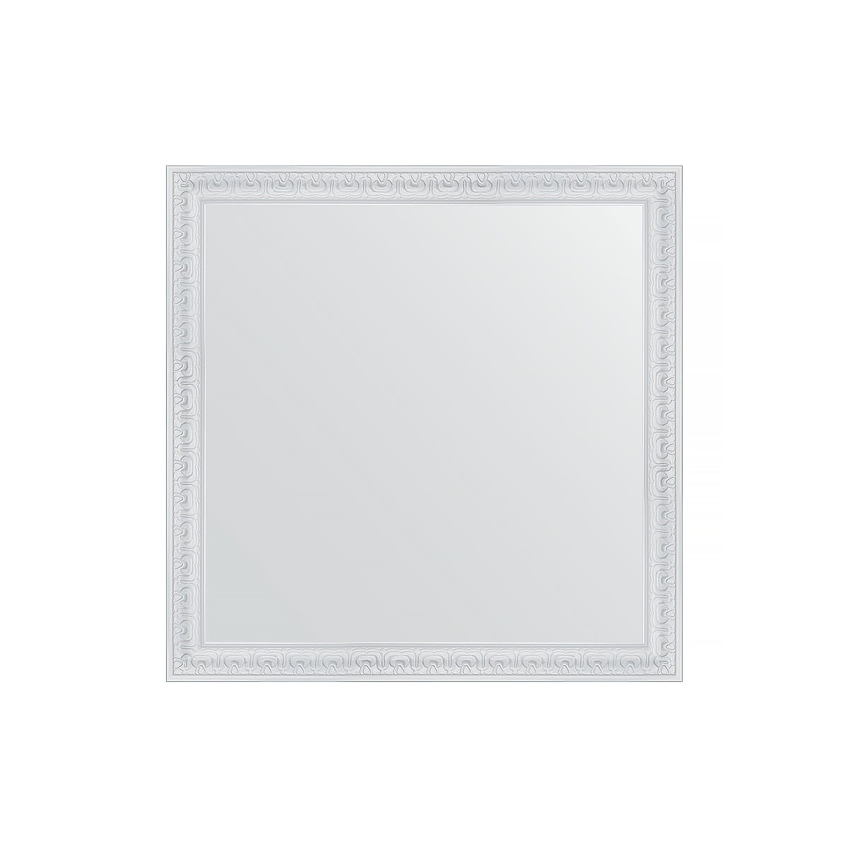 Зеркало в багетной раме Evoform алебастр 48 мм 62х62 см зеркало evoform definite by 1066 52x142 см алебастр