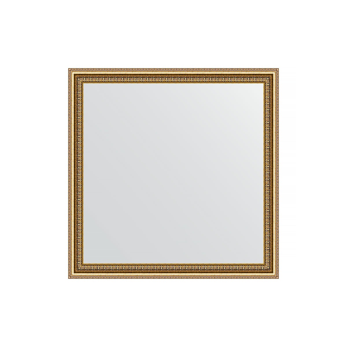 Зеркало в багетной раме Evoform бусы золотые 46 мм 62х62 см зеркало в багетной раме evoform бусы золотые 46 мм 72х92 см