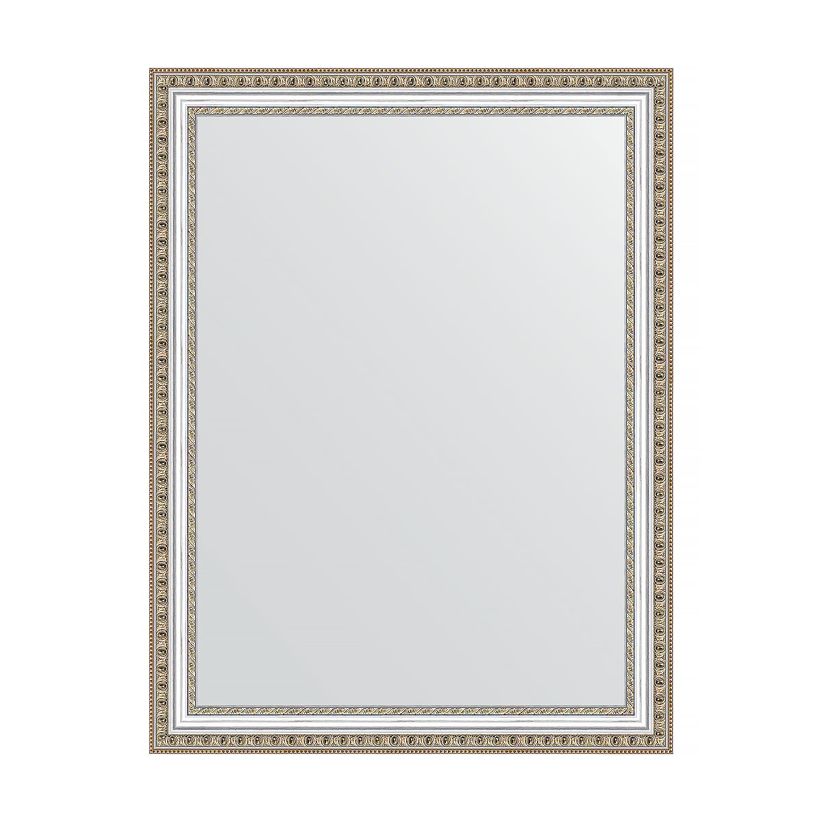 Зеркало в багетной раме Evoform золотые бусы на серебре 60 мм 65х85 см