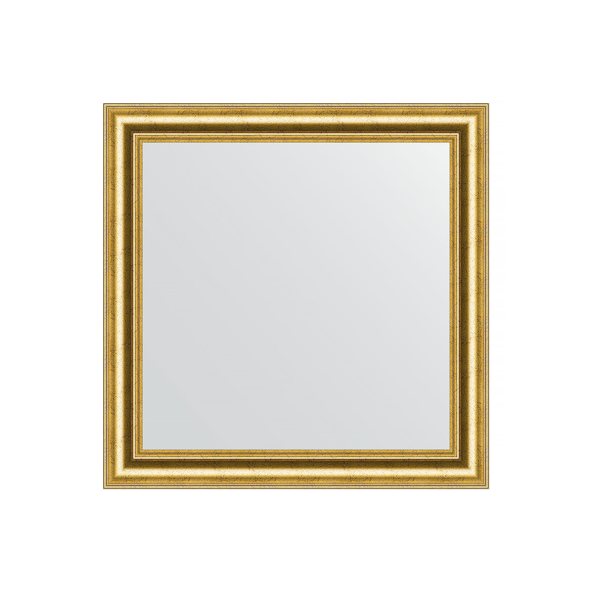Зеркало в багетной раме Evoform состаренное золото 67 мм 66х66 см зеркало с фацетом в багетной раме evoform орех 65 мм 72х102 см