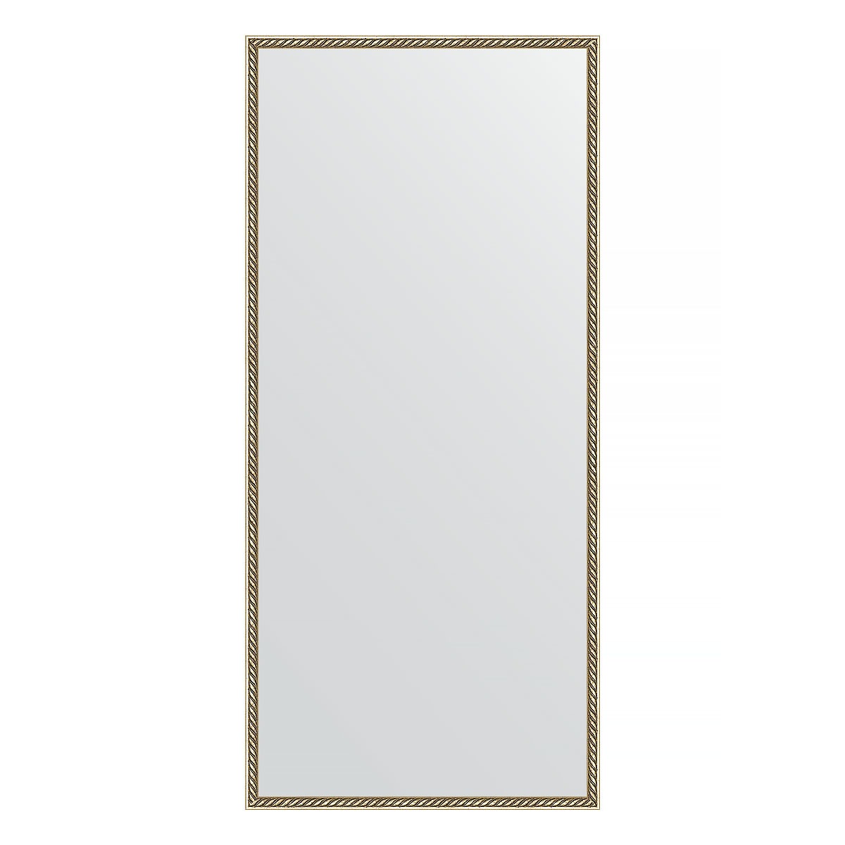 зеркало в багетной раме evoform сосна 22 мм 68х148 см Зеркало в багетной раме Evoform витая латунь 26 мм 68х148 см