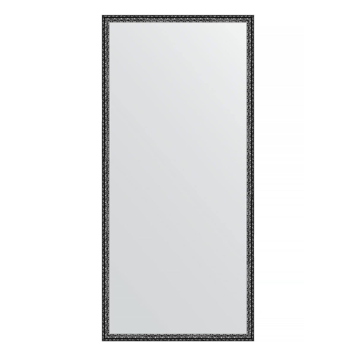 Зеркало в багетной раме Evoform черненое серебро 38 мм 70х150 см зеркало в багетной раме evoform травленое серебро 59 мм 54х104 см