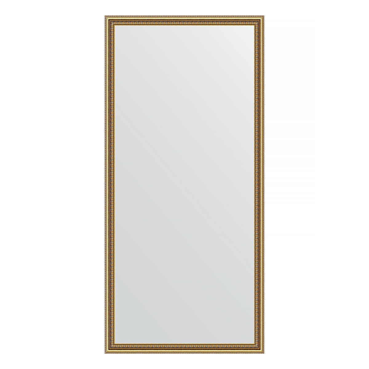 Зеркало в багетной раме Evoform бусы золотые 46 мм 72х152 см бусы