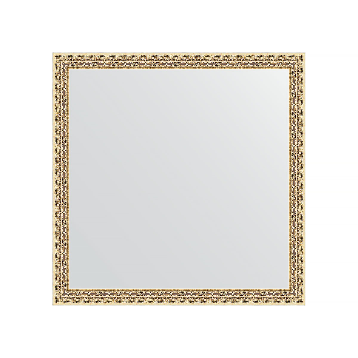 Зеркало в багетной раме Evoform сусальное золото 47 мм 72х72 см