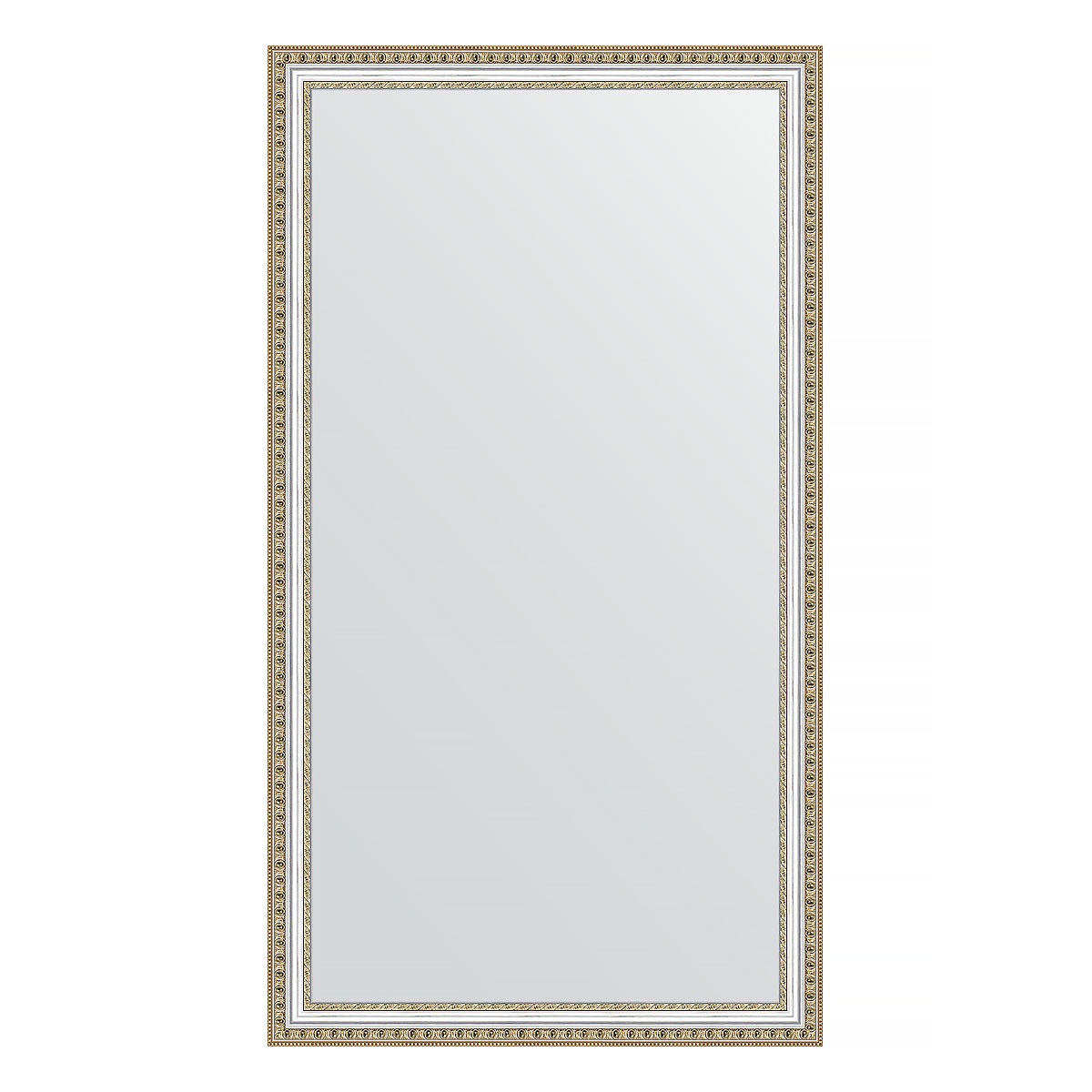 Зеркало в багетной раме Evoform золотые бусы на серебре 60 мм 75х135 см зеркало в багетной раме evoform бусы золотые 46 мм 72х92 см
