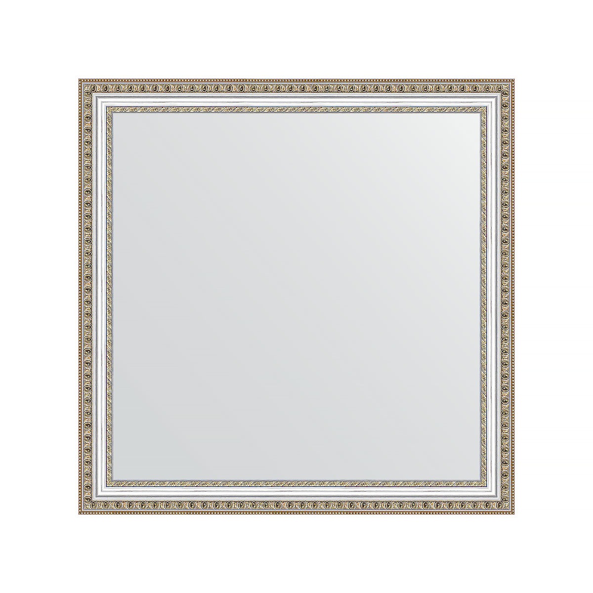 Зеркало в багетной раме Evoform золотые бусы на серебре 60 мм 75х75 см бусы шар 10
