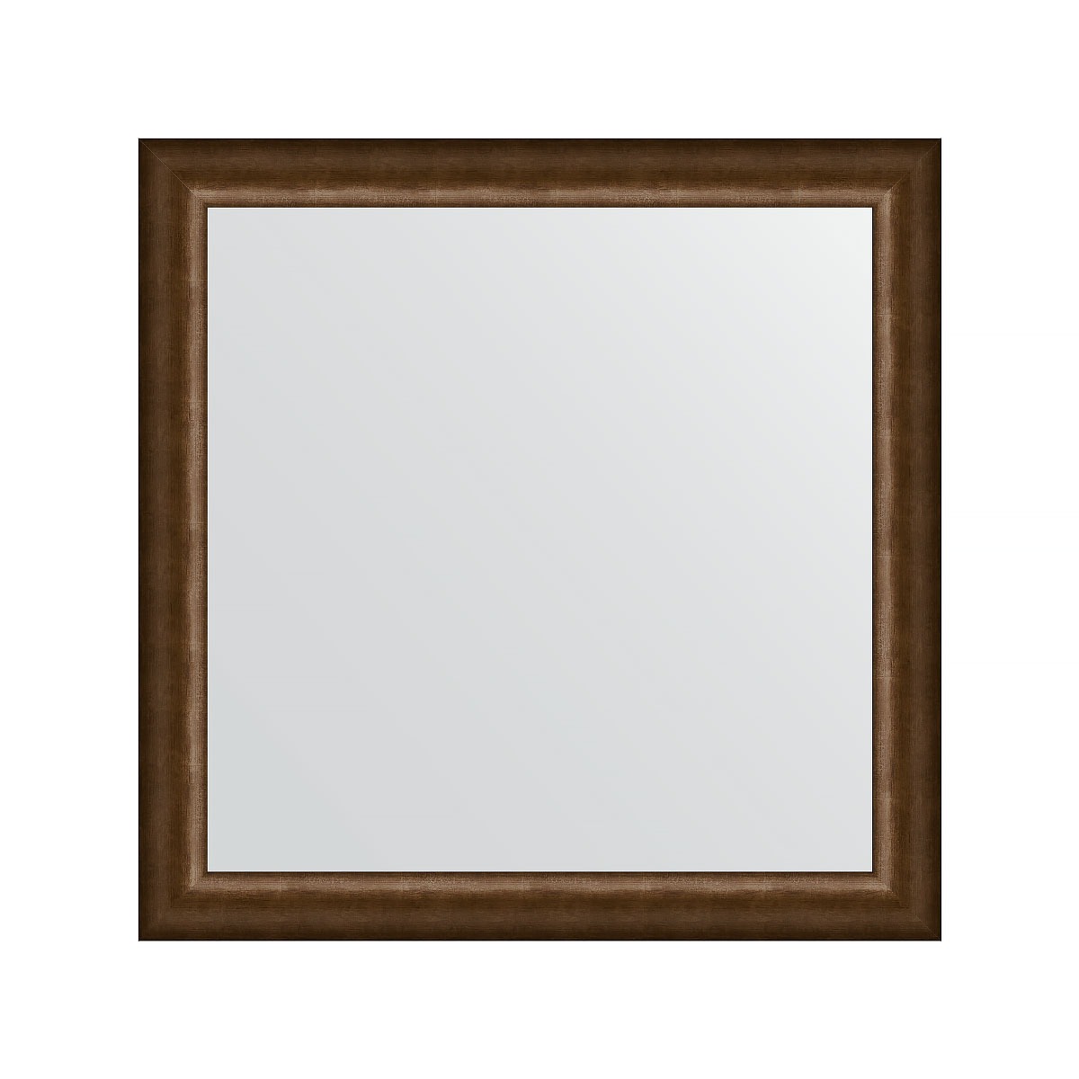 Зеркало в багетной раме Evoform состаренная бронза 66 мм 76х76 см зеркало с фацетом в багетной раме evoform состаренная бронза 66 мм 62х92 см