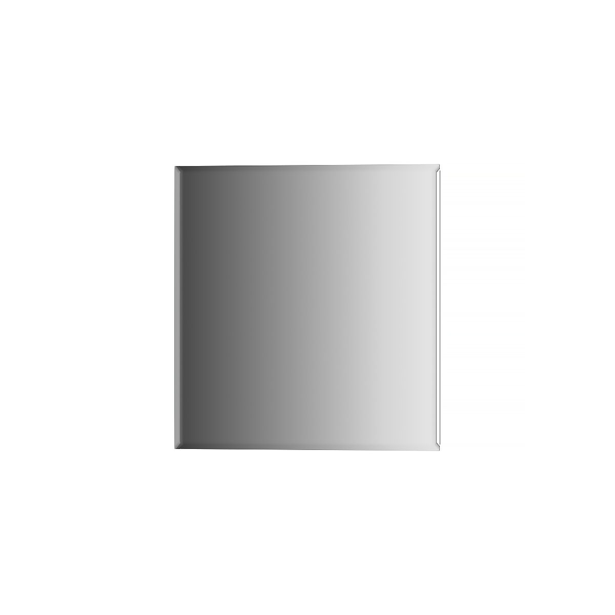 фото Зеркальная плитка evoform с фацетом 5 mm квадрат 20х20 см; серебро