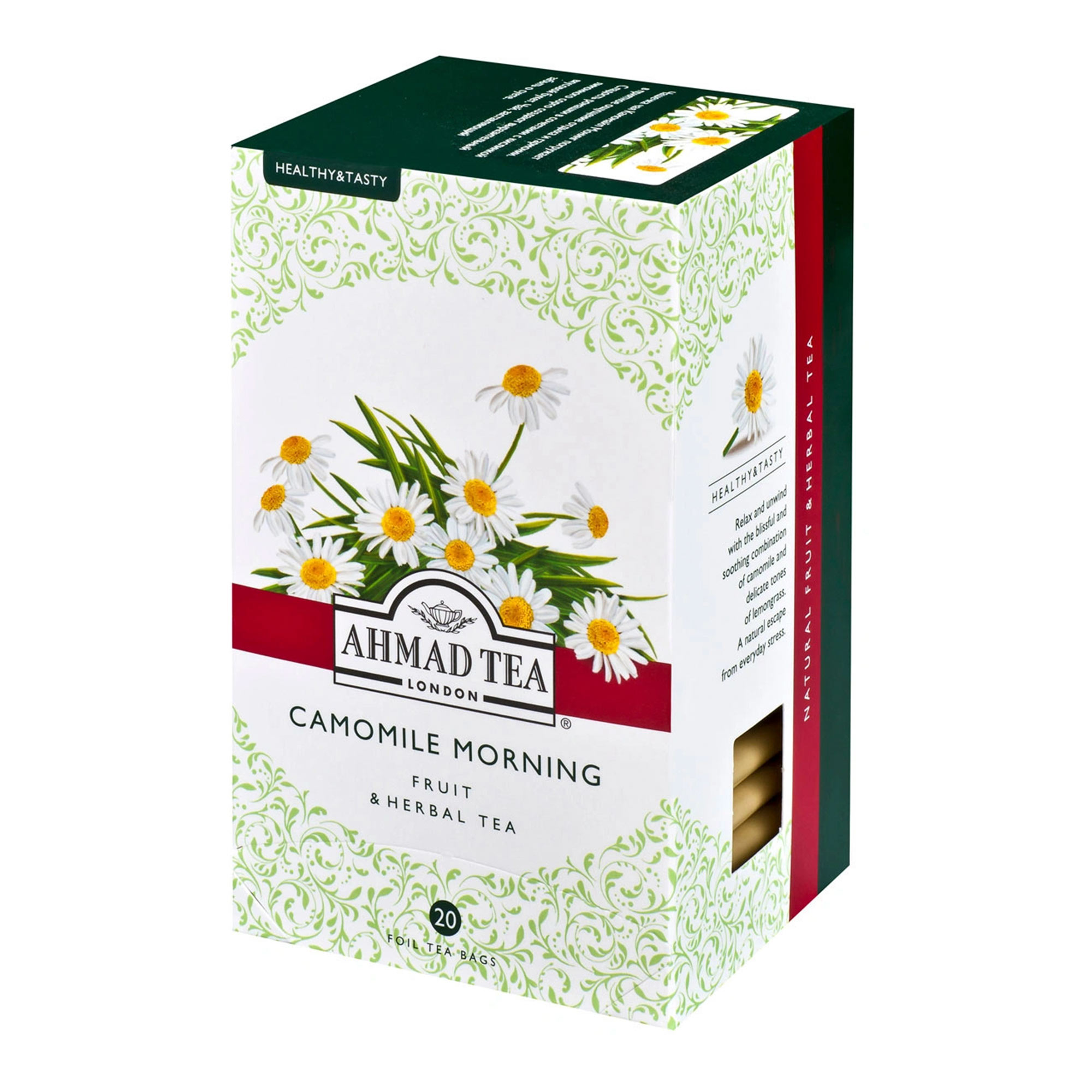Чай травяной Ahmad Tea Camomile Morning 20х1,5 г чай травяной greenfield rich camomile со вкусом яблока и корицы 25 пакетиков