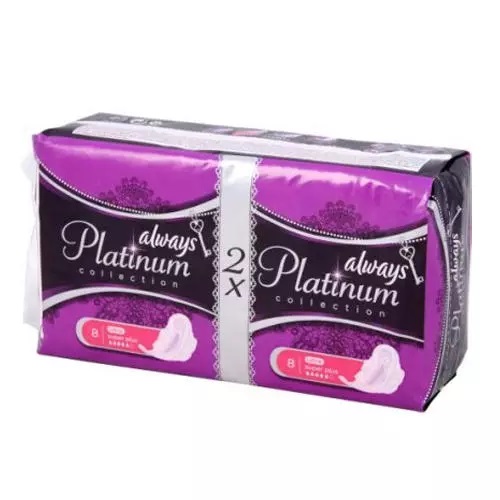 Женские гигиенические прокладки с крылышками Always Platinum Супер Плюс, размер 3, 16шт