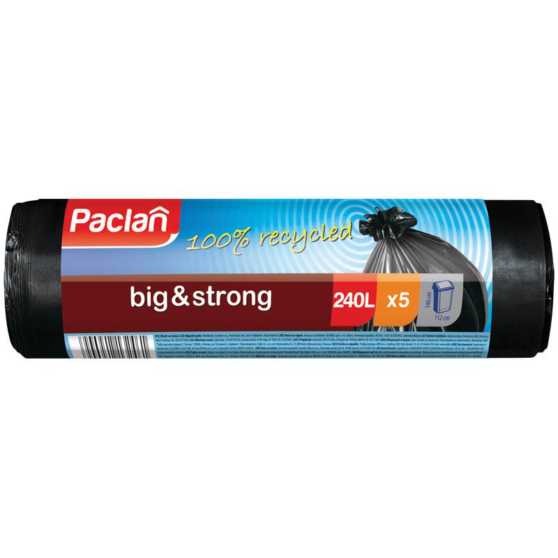 Мешки мусорные Paclan Big & Strong 240 л 5 шт