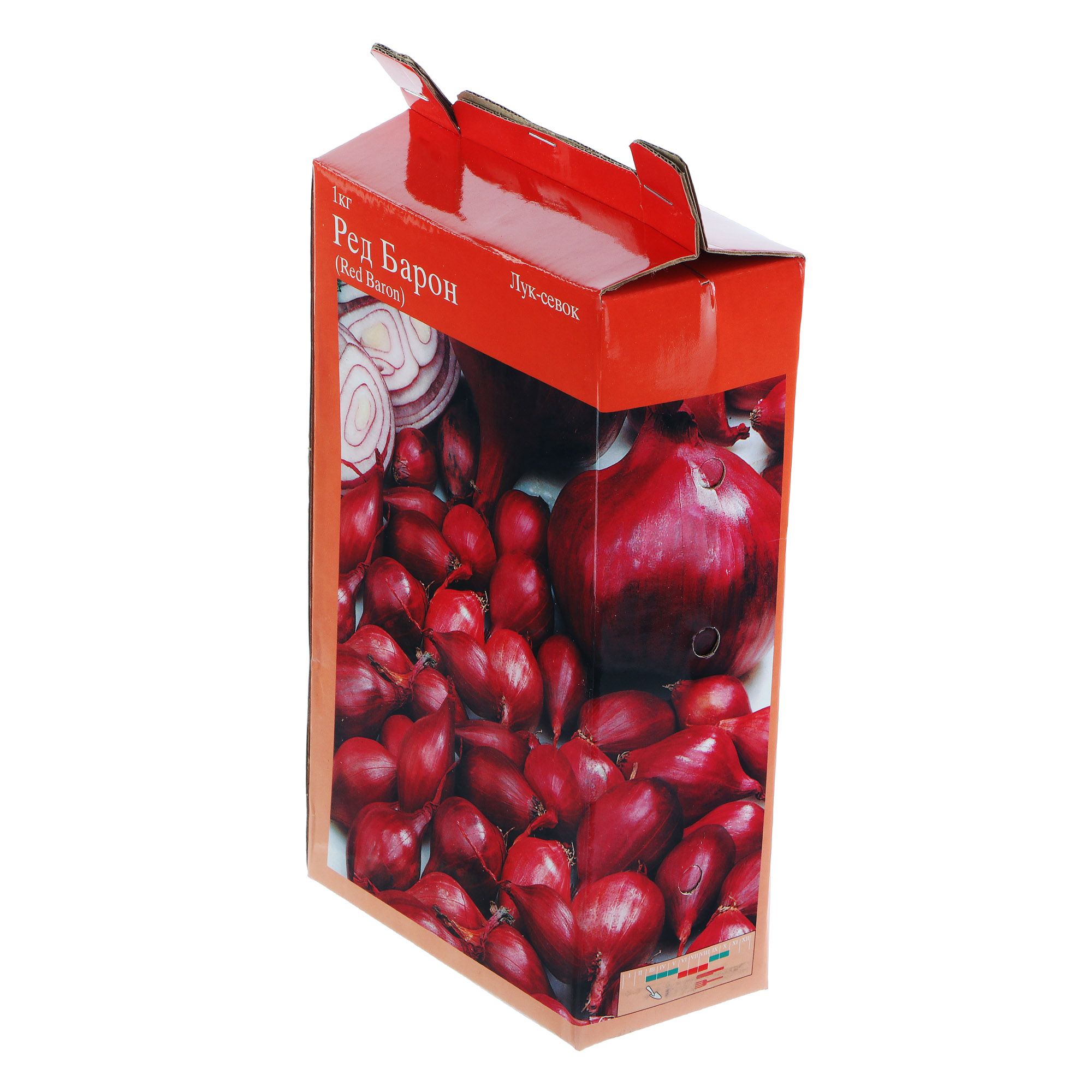 Лук-севок Simple pleasures red baron 1кг в коробке лилии азиатские ред хайленд луковица 16 18