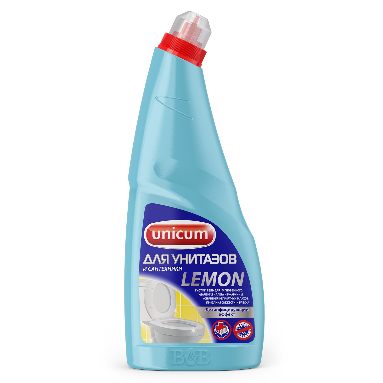 Чистящее средство Unicum для чистки унитазов Лимон 750 мл