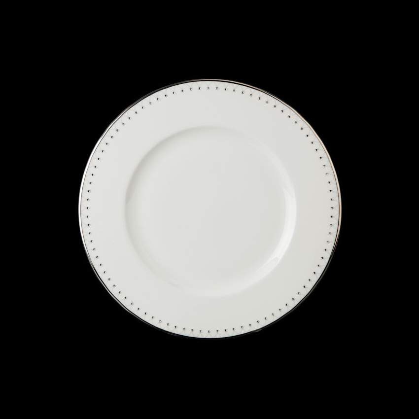 Набор тарелок Hankook/Prouna Принцесс с кристаллами Swarovski 27 см 6 шт, цвет белый - фото 1
