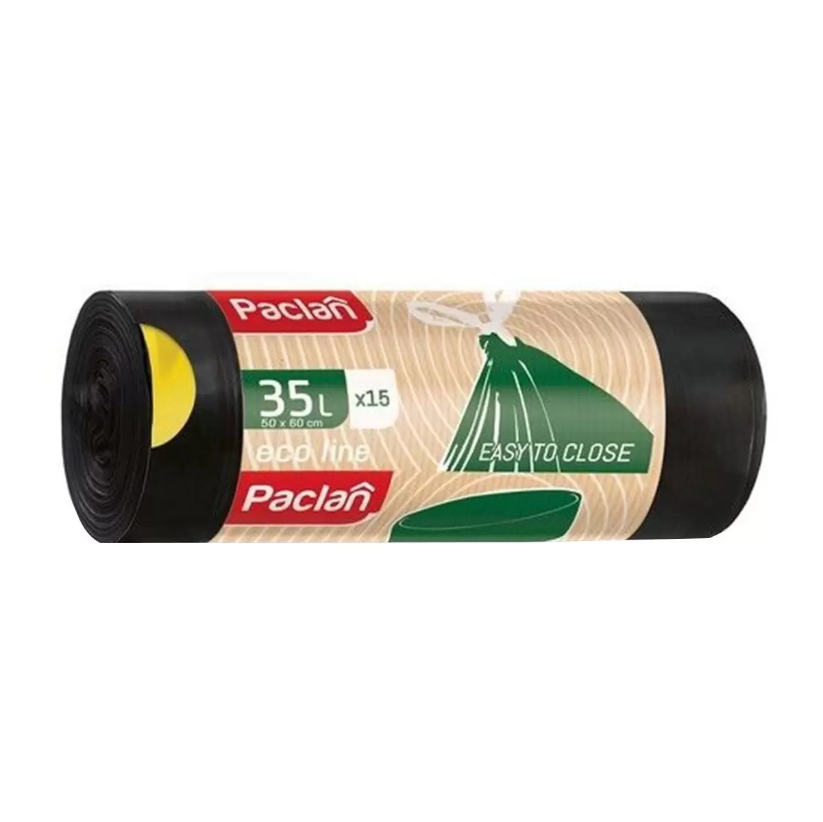 Мешки мусорные PACLAN Eco line 35л 15шт мешки мусорные paclan premium 35л 15шт