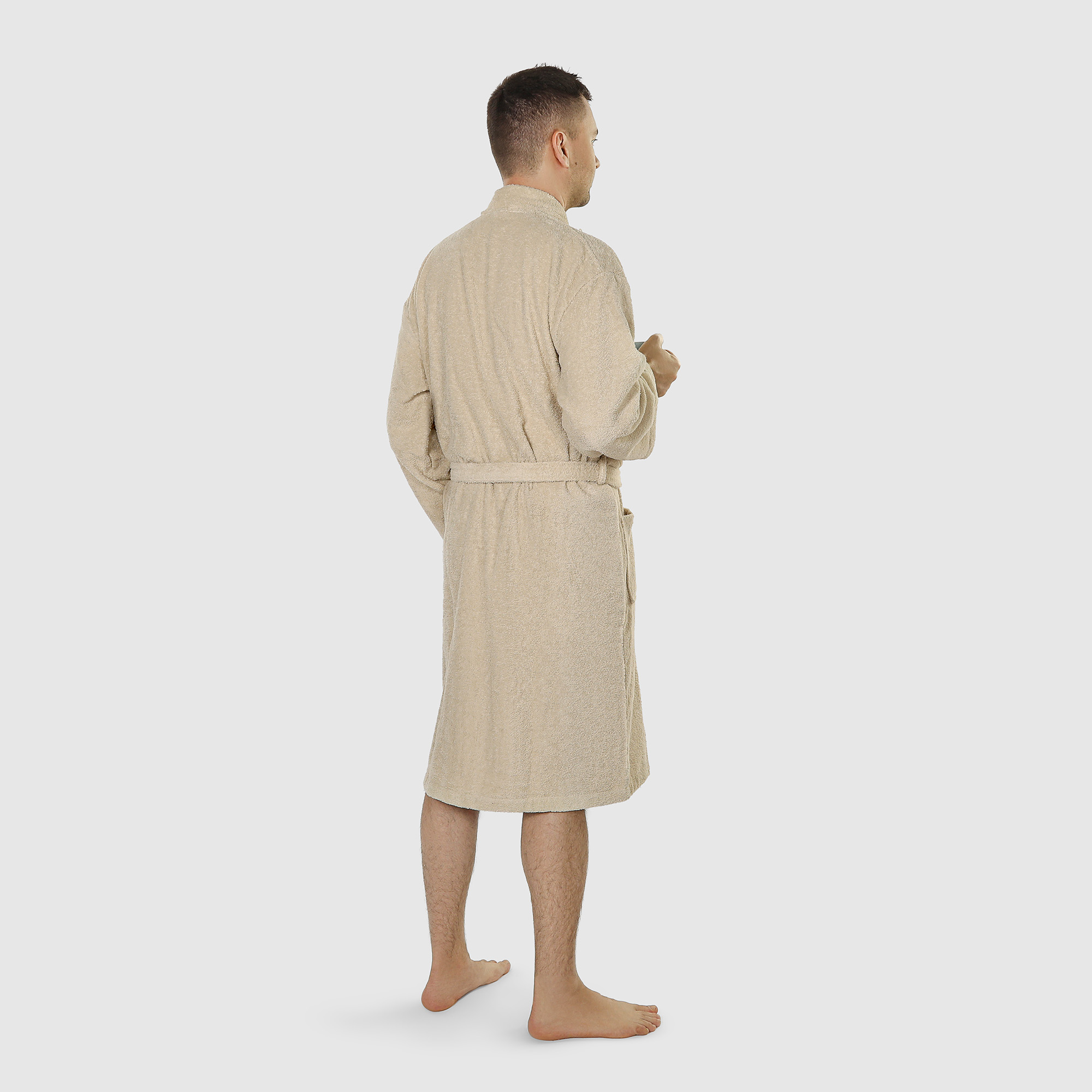 фото Халат мужской махровый asil sauna kimono brown m