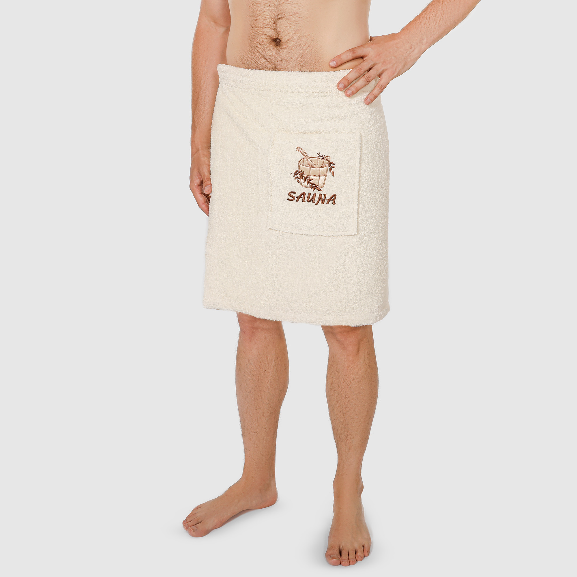 Килт мужской Asil sauna beige 55х160, цвет бежевый