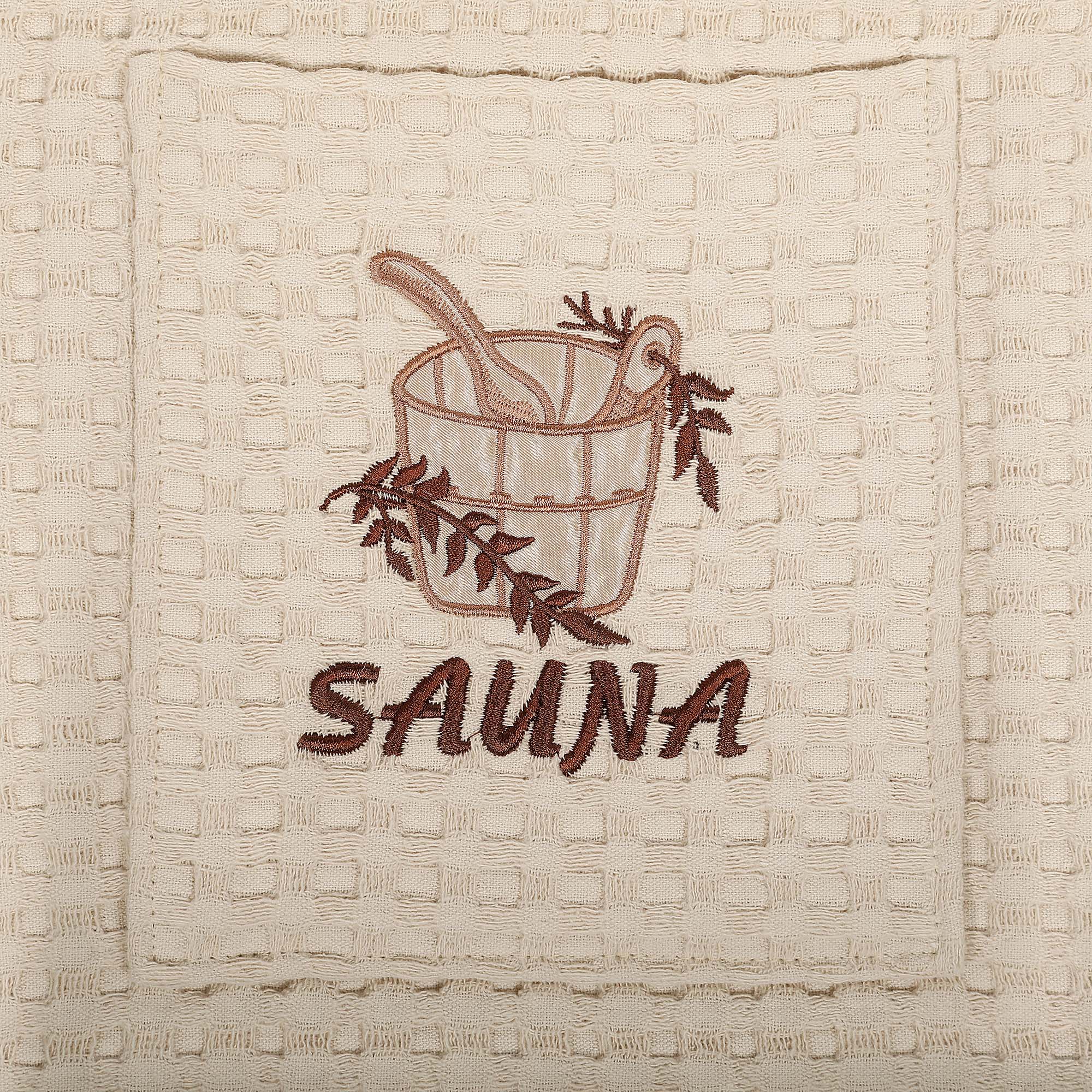 фото Килт мужской вафельный asil sauna brown 55х160 см