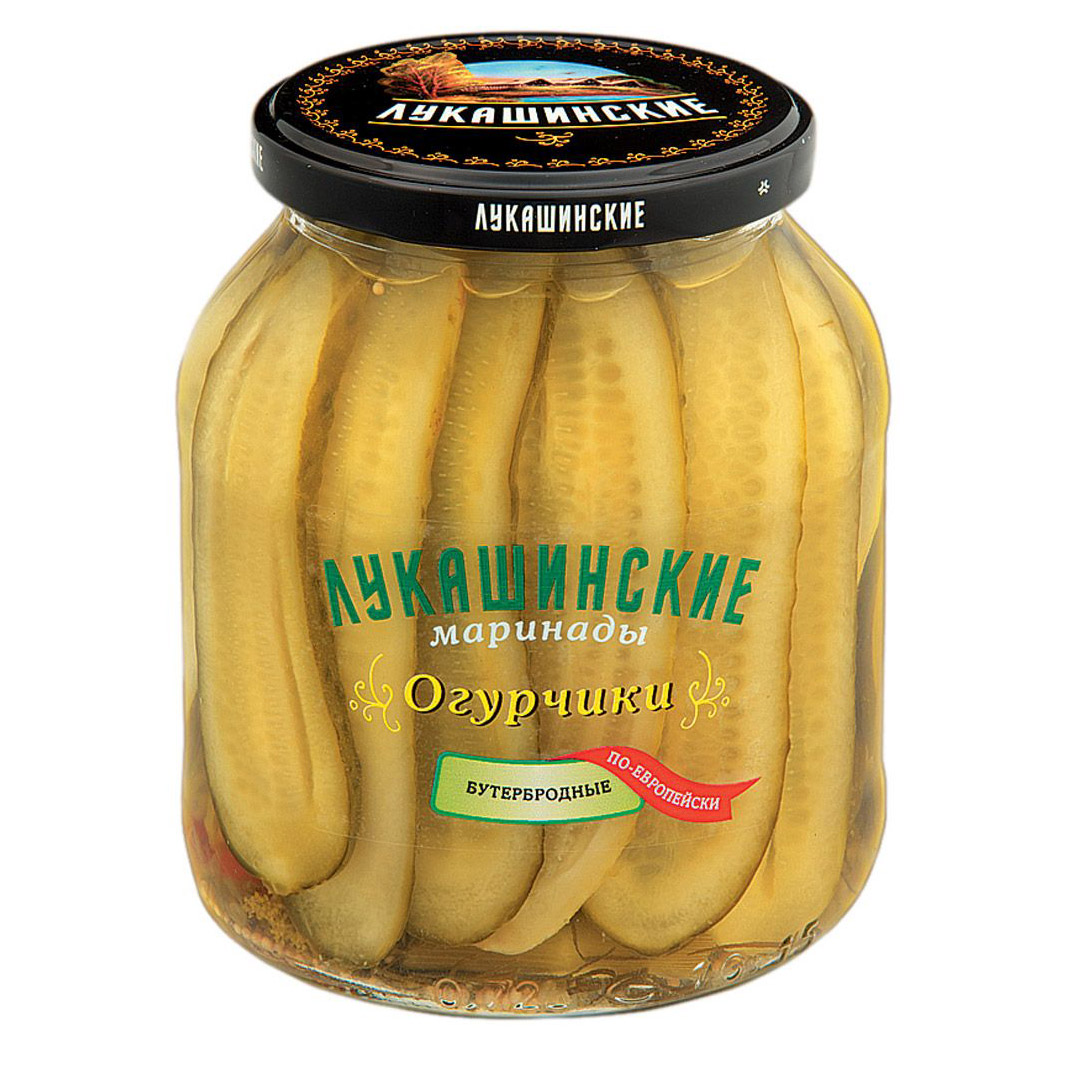 Огурчики Лукашинские Бутербродные 670 г