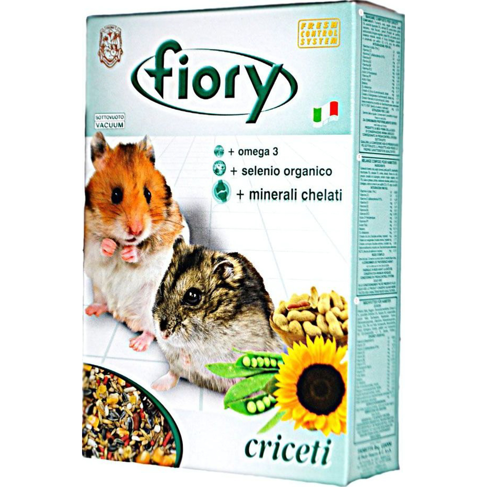 Корм для грызунов FIORY Criceti для хомяков 400г гранулы от грызунов грызунофф