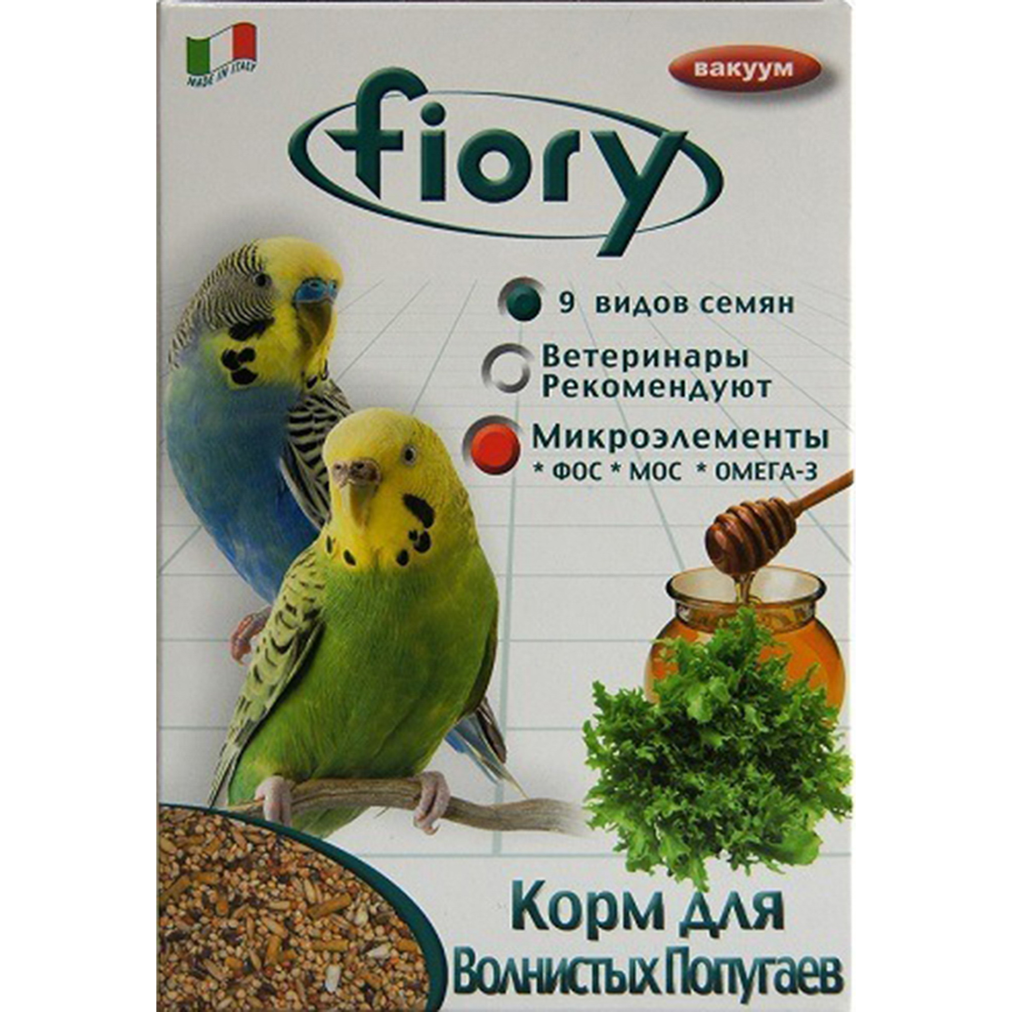 Корм для птиц FIORY Parrocchetti Africa для средних попугаев 800г корм для птиц fiory смесь для волнистых попугаев 1 кг