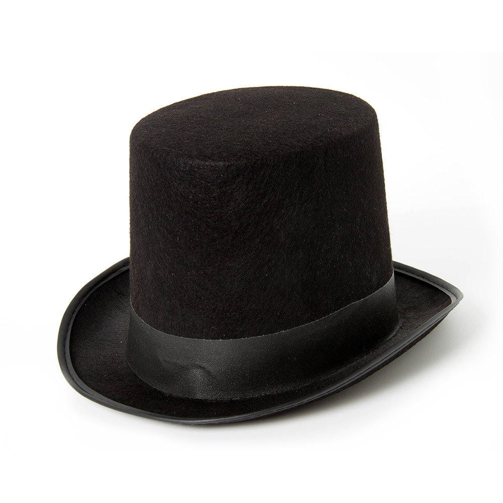 

Цилиндр с лентой Yiwu shenkun craftwo из фетра черный