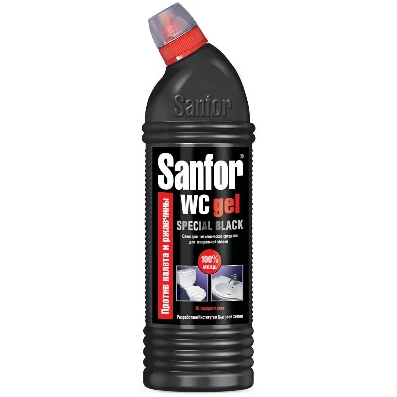Гель Sanfor WC Special black 750 мл средство для уборки туалета sanfor
