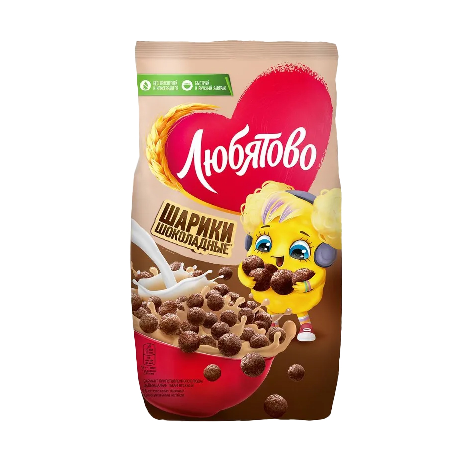Шарики шоколадные Любятово, 200 г