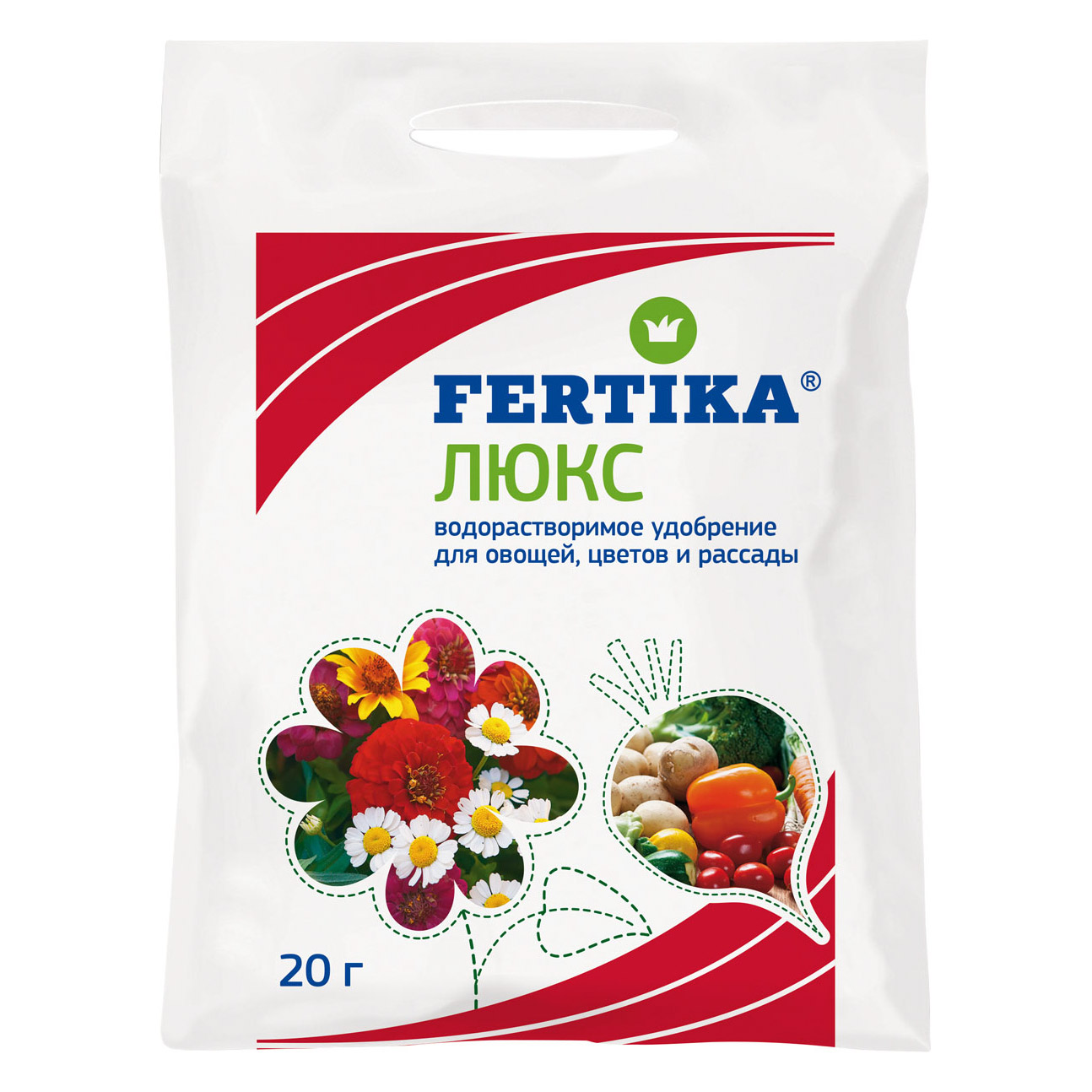 Удобрение ФЕРТИКА ЛЮКС 20Г удобрение fertika люкс жидкое для овощей и рассады 250мл