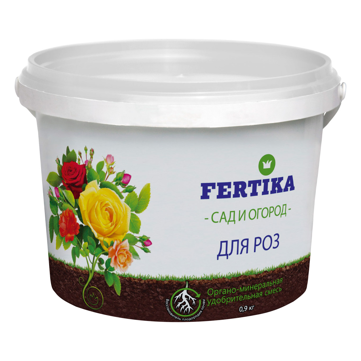 Удобрение Фертика органо-минеральное для роз 0.9 кг удобрение жидкое фертика кристалон для садовых ов 0 5 л