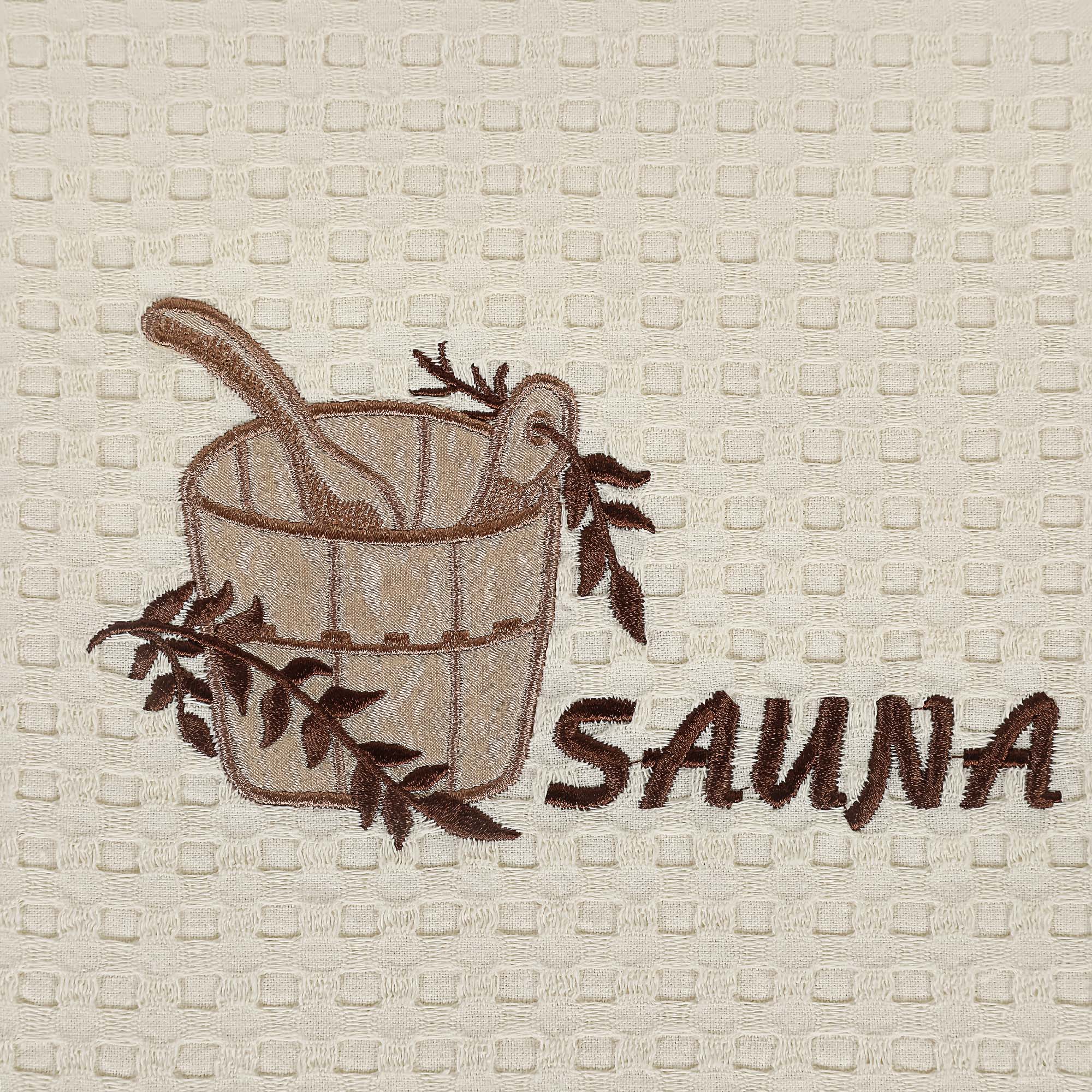 фото Полотенце вафельное asil sauna beige 70x140