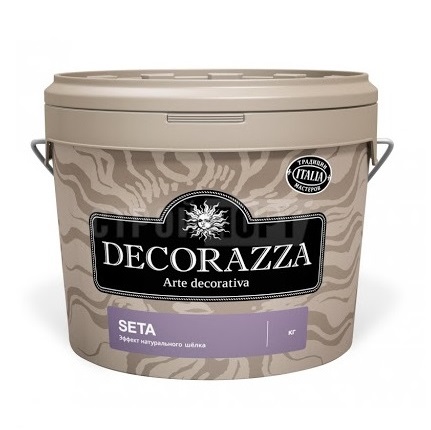 Декоративная краска Decorazza seta oro 1.0кг декоративная штукатурка decorazza seta argento st 001 серебро 5 кг