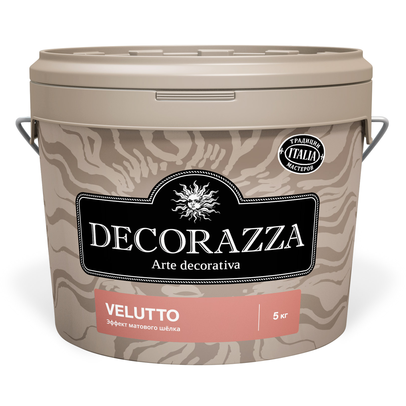 Краска Decorazza velluto бархат 5 кг (DVT001-5) декоративная краска decorazza seta oro 1 0кг