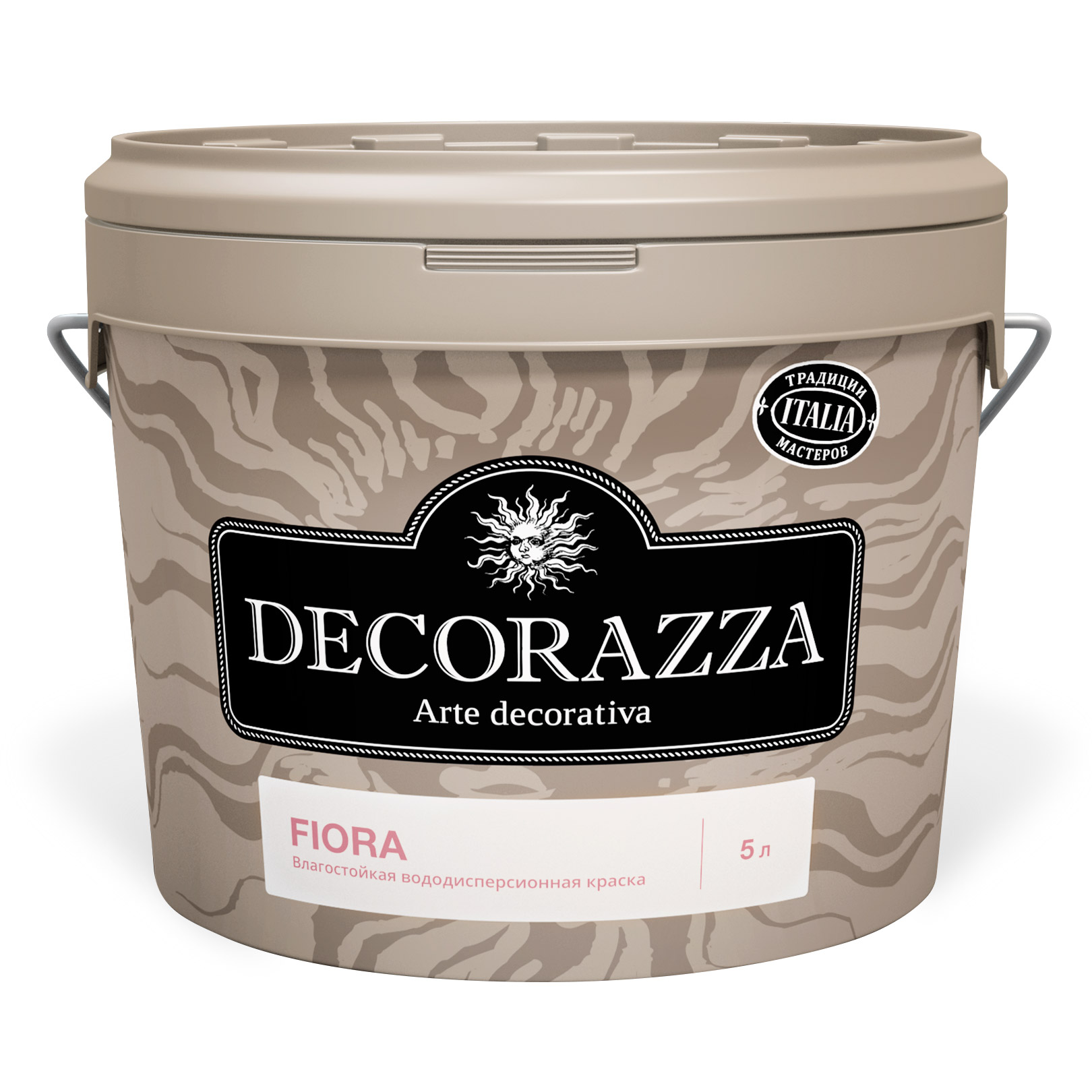 Краска Decorazza Fiora база A вододисперсионная с высокой эксплуатационной нагрузкой 2.7 кг (DFA-038/027) декоративная краска decorazza seta oro 1 0кг