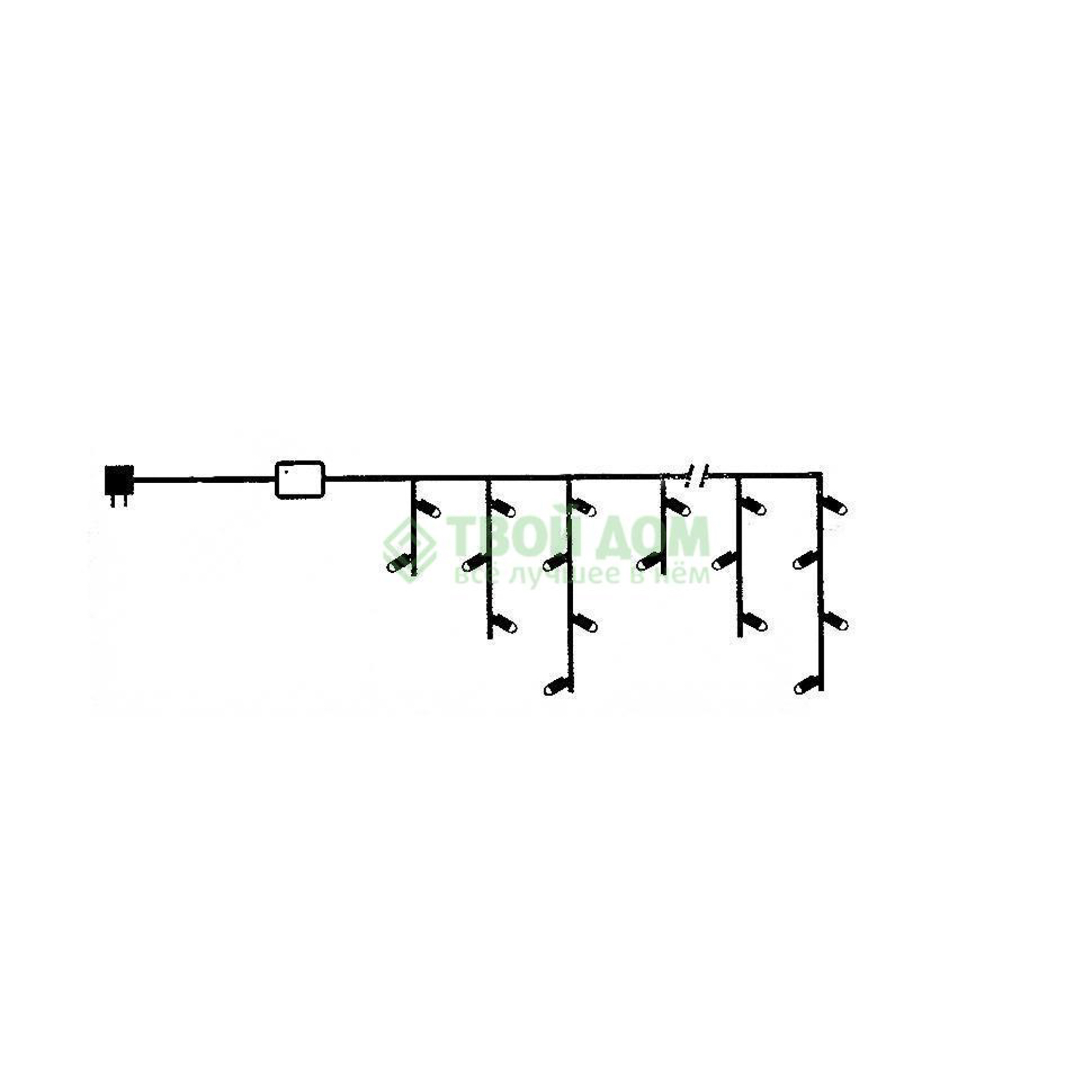 Электрогирлянда Reason для помещений 108 led (DLLI10848/234/N13) со стартовым шнуром Вид№2