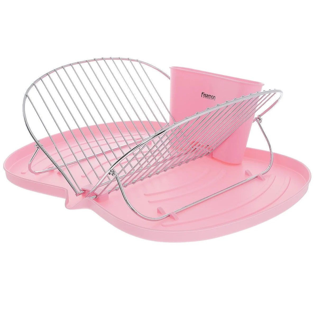 Сушилка для посуды Fissman Розовый поддон сушилка для посуды складная vidage 40 5x21 5x24 см полипропилен цвет белый