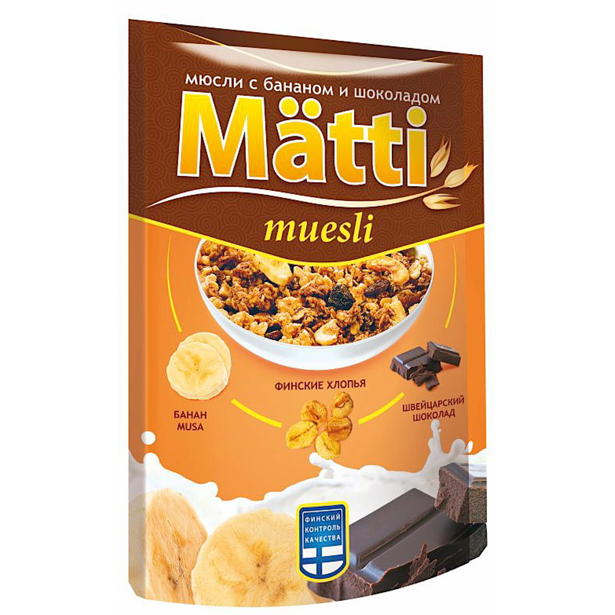 Мюсли Matti банан-шоколад, 250г