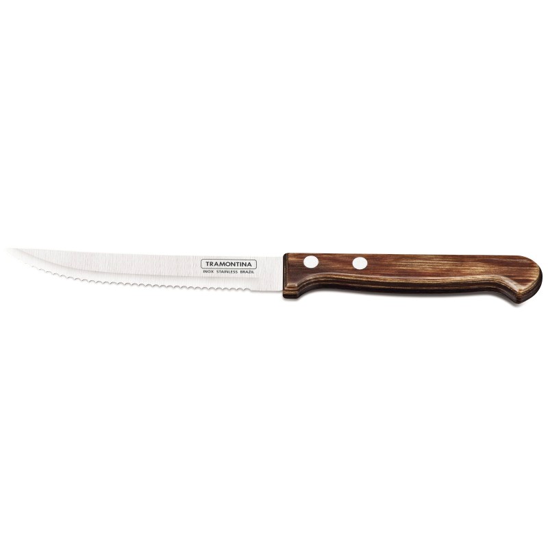 Нож для томатов Tramontina Polywood деревянная ручка 13 см - фото 1