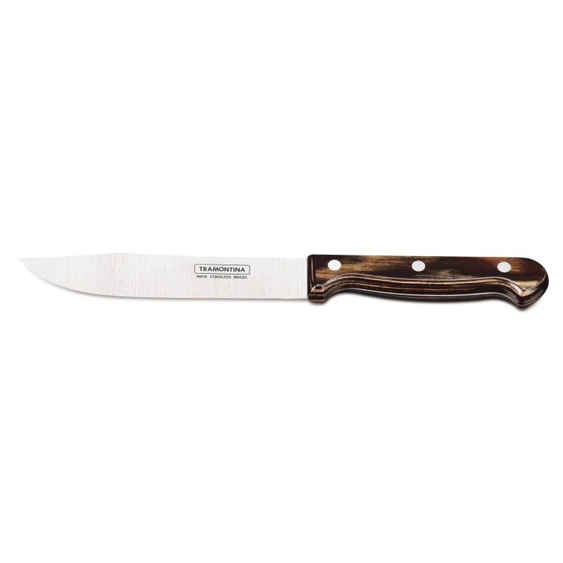 Нож кухонный Tramontina Polywood деревянная ручка 18 см нож обвалочный tramontina churrasco polywood 15 см