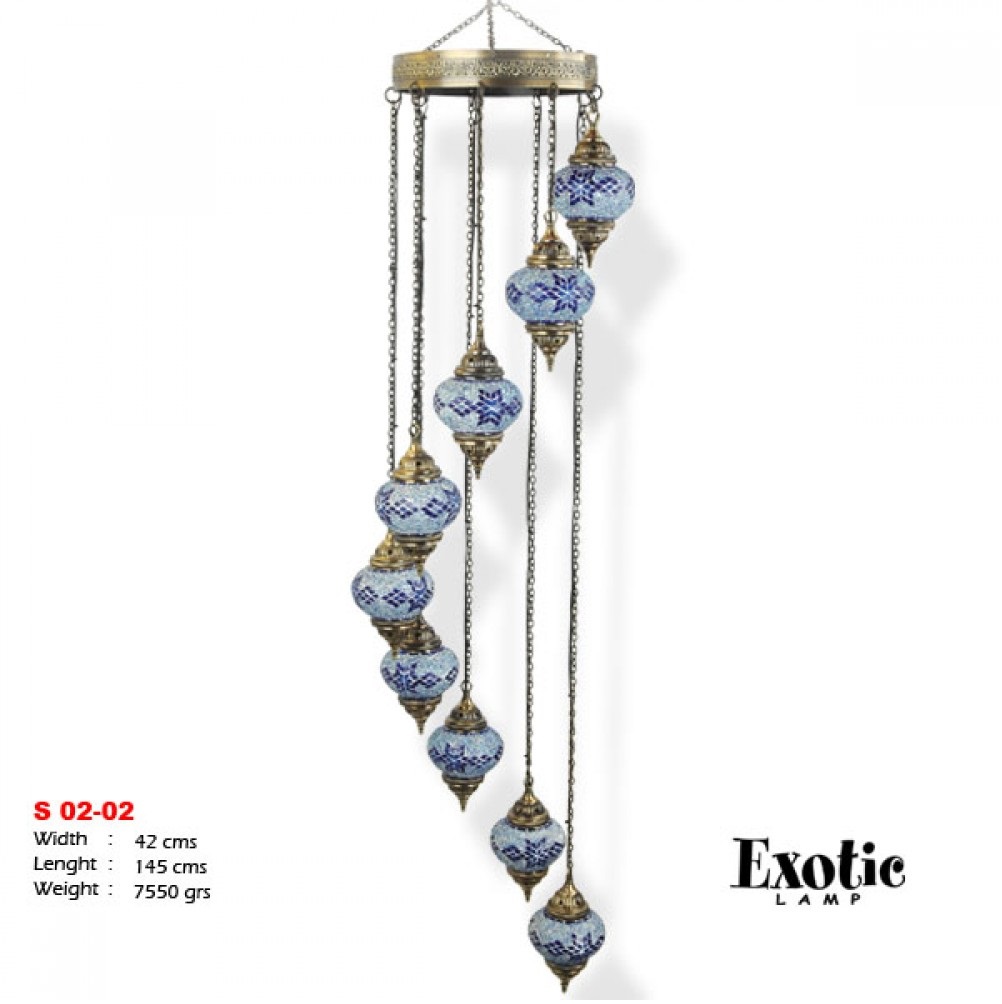 

Люстра Exotic Selection S 02-02 синяя