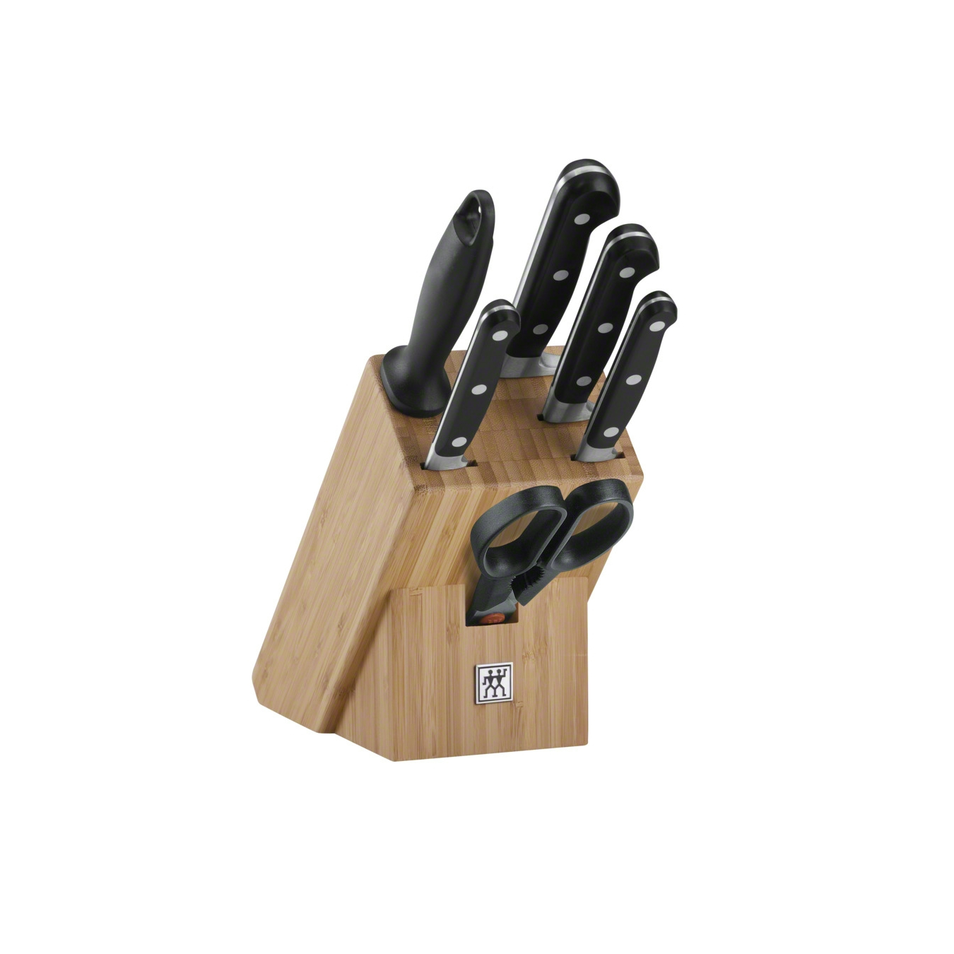 Набор кухонных ножей Zwilling 7 пр в подставке professional s (655941), цвет черный - фото 1