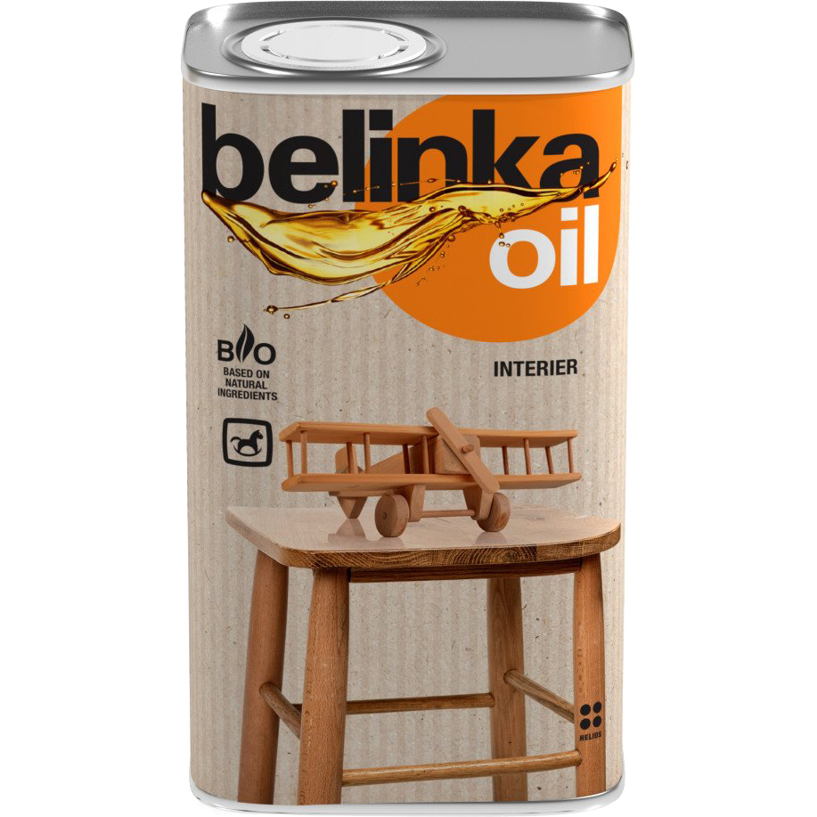 Масло Belinka 0.5л c воском для древесины внутри помещений, цвет бесцветное