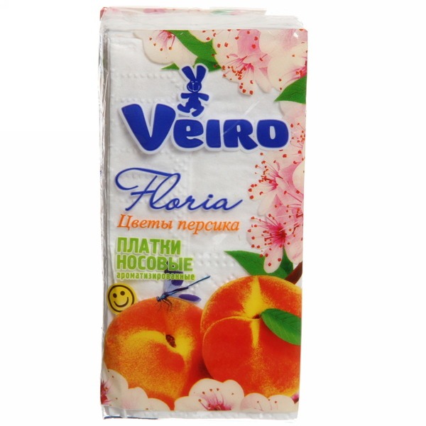 Платочки бумажные Linia Veiro Floria 10 шт