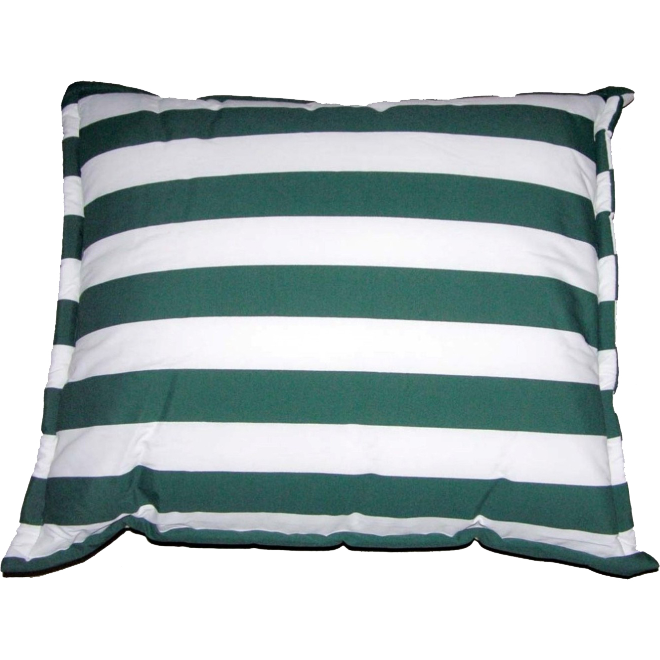 Подушка декоративная бело-зеленая